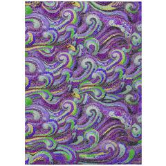 Indoor/Outdoor Surfside ASR44 Purple Washable 9' x 12' Rug