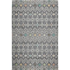 Luxury Washable Indoor/Outdoor Portico Gray 9' x 12' Rug