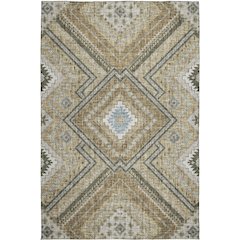 Luxury Washable Indoor/Outdoor Portico Beige 9' x 12' Rug
