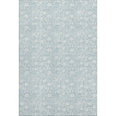 Luxury Washable Indoor/Outdoor Soft Essentials SE4 Blue 9' x 12' Rug