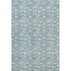 Luxury Washable Indoor/Outdoor Soft Essentials SE4 Teal 9' x 12' Rug