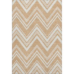 Luxury Washable Indoor/Outdoor The Reserve Peach 9' x 12' Rug