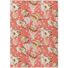 Indoor/Outdoor Surfside ASR36 Peach Washable 9' x 12' Rug