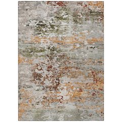 Machine Washable Indoor/Outdoor Chantille Terracotta 10' x 14' Rug