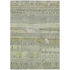 Machine Washable Indoor/Outdoor Chantille Beige 10' x 14' Rug