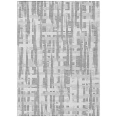 Machine Washable Indoor/Outdoor Chantille Gray 10' x 14' Rug