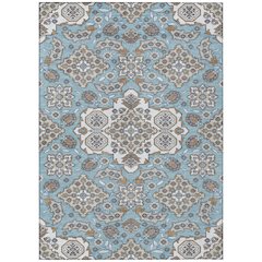 Machine Washable Indoor/Outdoor Chantille Sky 10' x 14' Rug