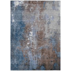 Machine Washable Indoor/Outdoor Chantille Coffee 10' x 14' Rug