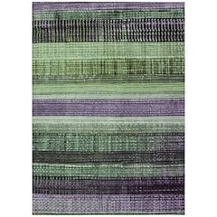 Machine Washable Indoor/Outdoor Chantille Purple 10' x 14' Rug