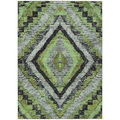Machine Washable Indoor/Outdoor Chantille Aloe 10' x 14' Rug