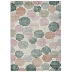Machine Washable Indoor/Outdoor Chantille Salmon 10' x 14' Rug