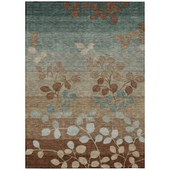 Machine Washable Indoor/Outdoor Chantille Mocha 10' x 14' Rug