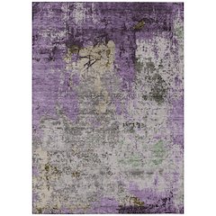 Machine Washable Indoor/Outdoor Chantille Lavender 10' x 14' Rug