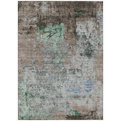 Machine Washable Indoor/Outdoor Chantille Taupe 10' x 14' Rug