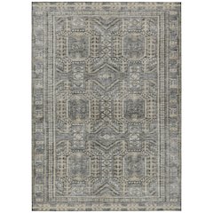 Machine Washable Indoor/Outdoor Chantille Pewter 10' x 14' Rug