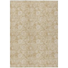 Machine Washable Indoor/Outdoor Chantille Beige 10' x 14' Rug