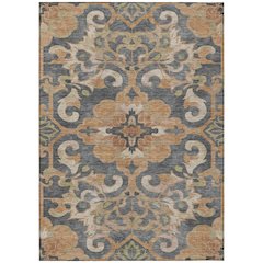 Machine Washable Indoor/Outdoor Chantille Terracotta 10' x 14' Rug