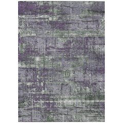 Machine Washable Indoor/Outdoor Chantille Purple 10' x 14' Rug