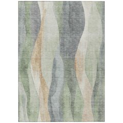Machine Washable Indoor/Outdoor Chantille Aloe 10' x 14' Rug