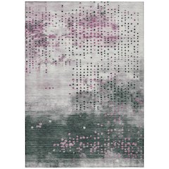 Machine Washable Indoor/Outdoor Chantille Blush 10' x 14' Rug