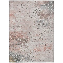 Machine Washable Indoor/Outdoor Chantille Salmon 10' x 14' Rug