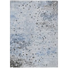 Machine Washable Indoor/Outdoor Chantille Sky 10' x 14' Rug