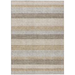 Machine Washable Indoor/Outdoor Chantille Beige 10' x 14' Rug