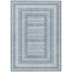 Machine Washable Indoor/Outdoor Chantille Denim 10' x 14' Rug
