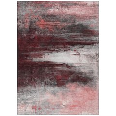 Machine Washable Indoor/Outdoor Chantille ACN2016 Merlot 10' x 14' Rug