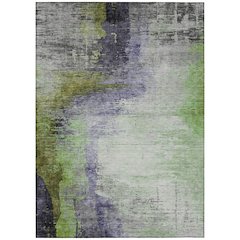 Machine Washable Indoor/Outdoor Chantille ACN2041 Plum 10' x 14' Rug