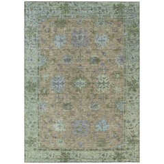 Machine Washable Indoor/Outdoor Chantille ACN2052 Brown 10' x 14' Rug