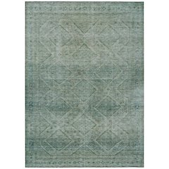 Machine Washable Indoor/Outdoor Chantille ACN2060 Teal 10' x 14' Rug