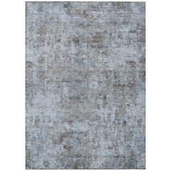 Machine Washable Indoor/Outdoor Chantille ACN2061 Blue 10' x 14' Rug