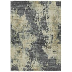 Machine Washable Indoor/Outdoor Chantille ACN2066 Gray 10' x 14' Rug