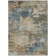 Machine Washable Indoor/Outdoor Chantille ACN2067 Blue 10' x 14' Rug