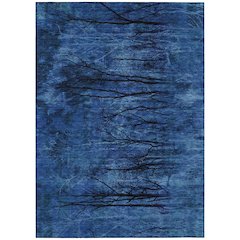 Machine Washable Indoor/Outdoor Chantille ACN2083 Blue 10' x 14' Rug