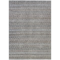 Machine Washable Indoor/Outdoor Chantille ACN2105 Brown 10' x 14' Rug