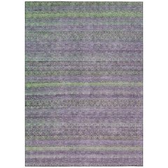 Machine Washable Indoor/Outdoor Chantille ACN2106 Purple 10' x 14' Rug