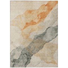 Machine Washable Indoor/Outdoor Chantille ACN2109 Orange 10' x 14' Rug