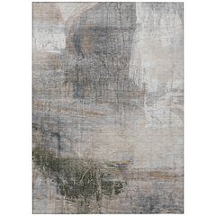 Machine Washable Indoor/Outdoor Chantille ACN2117 Putty 10' x 14' Rug