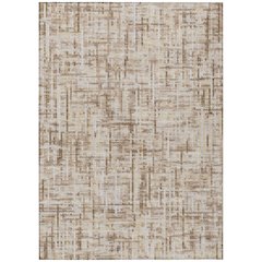 Machine Washable Indoor/Outdoor Chantille ACN2130 Brown 10' x 14' Rug