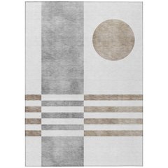 Machine Washable Indoor/Outdoor Chantille ACN2131 Ivory 10' x 14' Rug