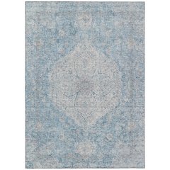 Machine Washable Indoor/Outdoor Chantille ACN2136 Denim 10' x 14' Rug