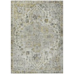 Machine Washable Indoor/Outdoor Chantille ACN2138 Beige 10' x 14' Rug