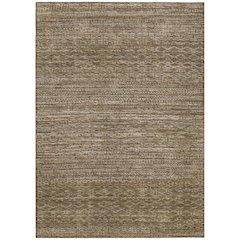 Machine Washable Indoor/Outdoor Chantille ACN2150 Chocolate 10' x 14' Rug