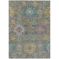 Machine Washable Indoor/Outdoor Chantille ACN2151 Aloe 10' x 14' Rug