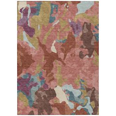Machine Washable Indoor/Outdoor Chantille ACN2161 Pink 10' x 14' Rug