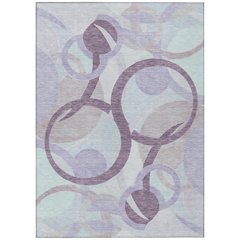 Machine Washable Indoor/Outdoor Chantille ACN2168 Plum 10' x 14' Rug