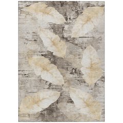 Machine Washable Indoor/Outdoor Chantille ACN2172 Brown 10' x 14' Rug