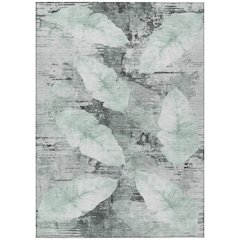 Machine Washable Indoor/Outdoor Chantille ACN2172 Teal 10' x 14' Rug